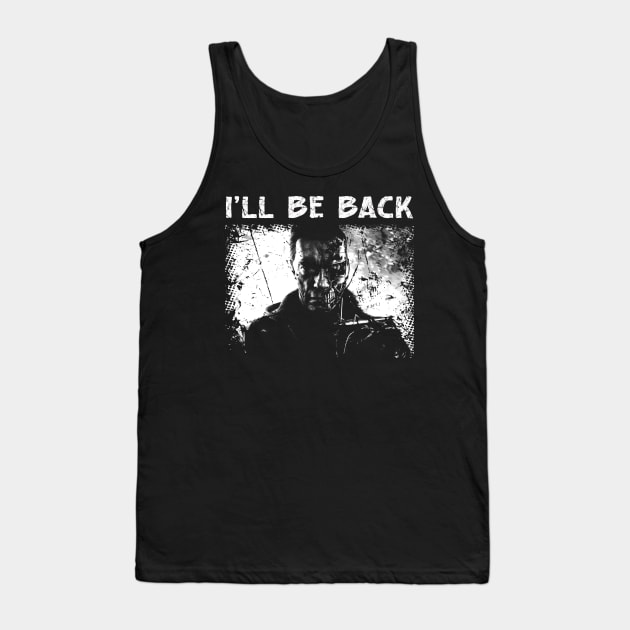 Graphic Vintage Genisys Movie Characters Tank Top by labyrinth pattern